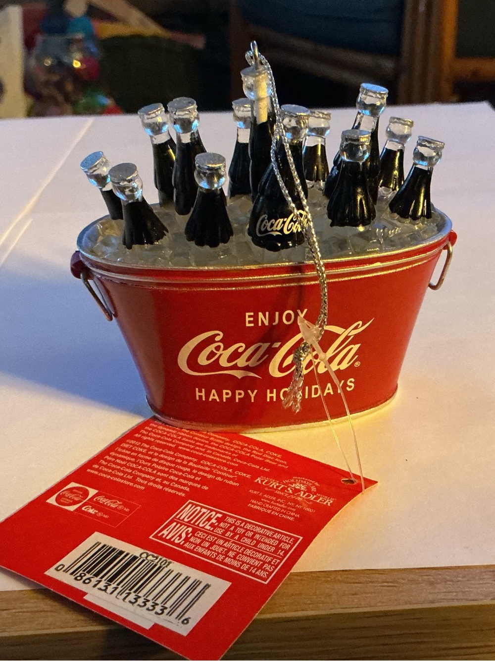 Coca Cola Christmas Ornament by Kurt Adler from 2012